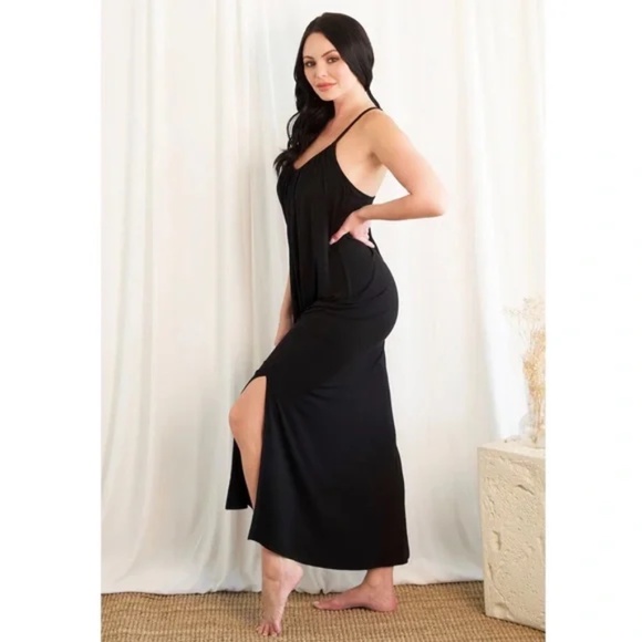NWT- JJ WINKS Hostess Maxi Dress in Evergreen - Picture 1 of 7